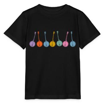 Chemises Banjo Pour Hommes Bluegrass Appalachia Folk - T-shirt bio MINI CREATOR Stanley/Stella Enfant - noir - Devant - Mikhail (115cm)