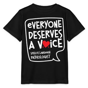 Speech Therapist Therapy Assistant - Stanley/Stella Kinder T-Shirt MINI CREATOR  - Schwarz - Vorne - Mikhail (115cm)
