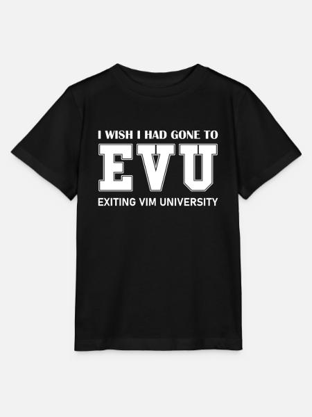 Exiting VIM University for Linux Nerds and Coders - Stanley/Stella Kinder T-Shirt MINI CREATOR - Schwarz