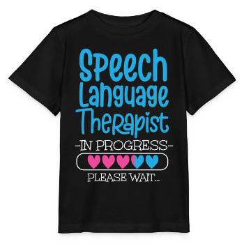 Speech Therapist Therapy Assistant - Stanley/Stella Kinder T-Shirt MINI CREATOR  - Schwarz - Vorne - Mikhail (115cm)