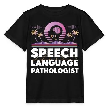 Speech Therapist Therapy Assistant - Stanley/Stella Kinder T-Shirt MINI CREATOR  - Schwarz - Vorne - Mikhail (115cm)