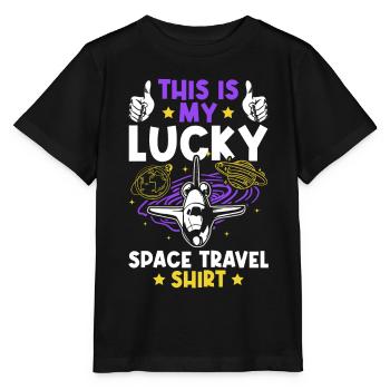 Aerospace Space Travel - Solar System Space Explor - Stanley/Stella MINI CREATOR Kids’ T-Shirt - black - Front - Mikhail (115cm)
