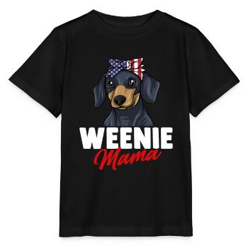 Dachshund Gift Dixie Viennese Doxie Dachshund - Stanley/Stella MINI CREATOR Kids’ T-Shirt - black - Front - Mikhail (115cm)