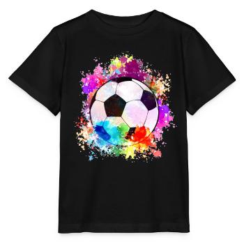 Tshirt Football Hommes Femmes Football Football - T-shirt bio MINI CREATOR Stanley/Stella Enfant - noir - Devant - Mikhail (115cm)