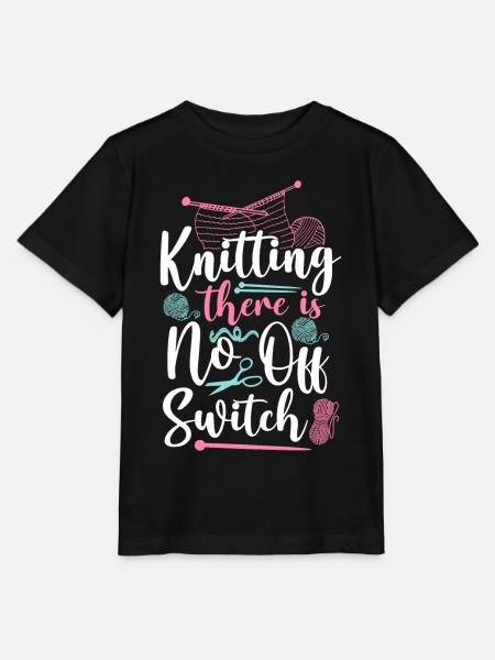 Knitting Knitter Knitting There Is - Stanley/Stella Kinder T-Shirt MINI CREATOR - Schwarz