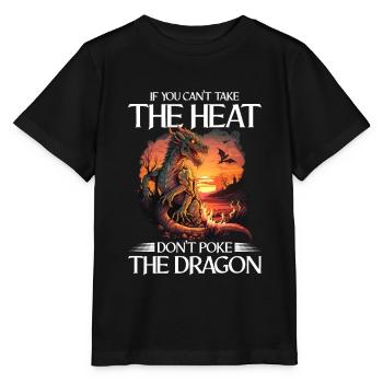 Mythical Creatures Dragon Gift Men Dragon for a - Stanley/Stella MINI CREATOR Kids’ T-Shirt - black - Front - Mikhail (115cm)