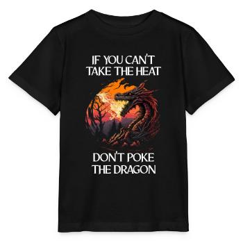 Mythical Creatures Dragon Gift Men Dragon for a - Stanley/Stella MINI CREATOR Kids’ T-Shirt - black - Front - Mikhail (115cm)