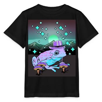 Grenouille magique Grenouilles Crapaud Amphibien Occulte - T-shirt bio MINI CREATOR Stanley/Stella Enfant - noir - Devant - Mikhail (115cm)