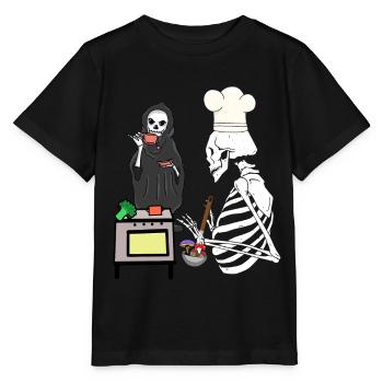Geister Küche Horror Mitternacht kochen Gourmet - Stanley/Stella Kinder T-Shirt MINI CREATOR  - Schwarz - Vorne - Mikhail (115cm)