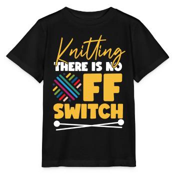 Tricoter Tricoter Tricoter Il y a - T-shirt bio MINI CREATOR Stanley/Stella Enfant - noir - Devant - Mikhail (115cm)