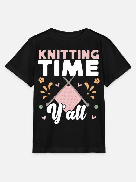 Knitting Knitter Knitting Time - Stanley/Stella Kinder T-Shirt MINI CREATOR - Schwarz