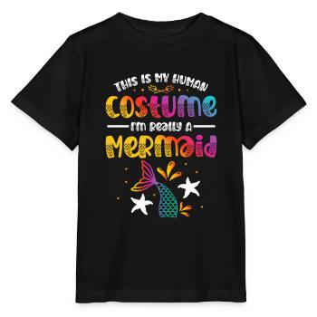 Dies Ist Mein Menschliches Kostüm. Ich Bin - Stanley/Stella Kinder T-Shirt MINI CREATOR  - Schwarz - Vorne - Mikhail (115cm)