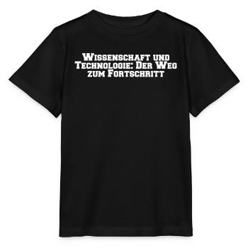 Wissenschaft - Wissenschaft und Technologie: Der - Stanley/Stella Kinder T-Shirt MINI CREATOR  - Schwarz - Vorne - Mikhail (115cm)