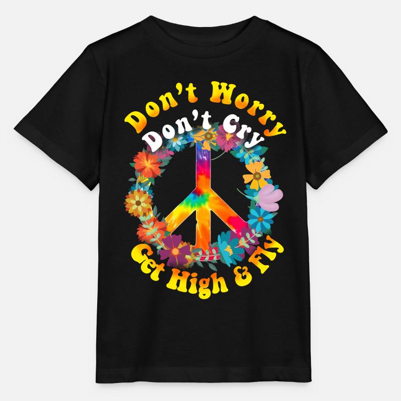 Hippie - Stanley/Stella Kinder T-Shirt MINI CREATOR - Schwarz