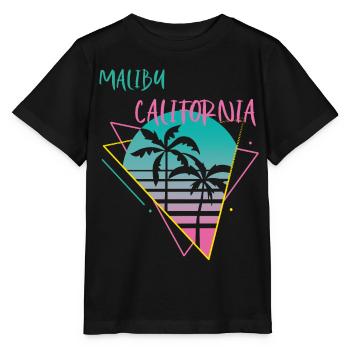 Californie Malibu Palm Ocean Surf - T-shirt bio MINI CREATOR Stanley/Stella Enfant - noir - Devant - Mikhail (115cm)