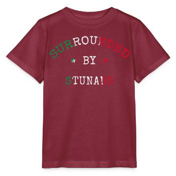 Entouré du drapeau de la fierté italienne de Stunad - T-shirt bio MINI CREATOR Stanley/Stella Enfant - bordeaux - Devant - Kain (125cm)