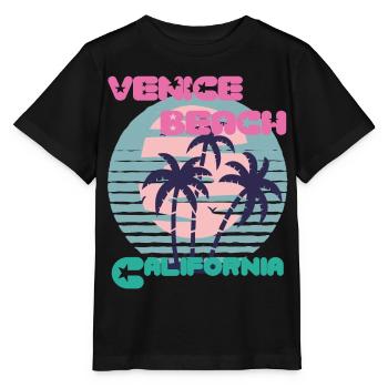 Surfbrett California Venice Beach Surfing Ocean Va - Stanley/Stella Kinder T-Shirt MINI CREATOR  - Schwarz - Vorne - Mikhail (115cm)