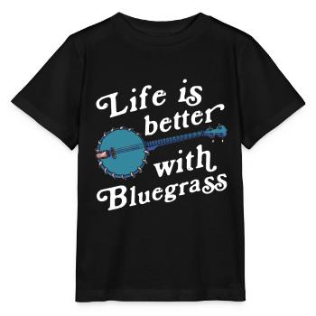 Chemises Banjo Pour Hommes Bluegrass Appalachia Folk - T-shirt bio MINI CREATOR Stanley/Stella Enfant - noir - Devant - Mikhail (115cm)
