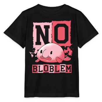 No Bloblem blob fish Deep-sea fish Ugly - Stanley/Stella MINI CREATOR Kids’ T-Shirt - black - Front - Mikhail (115cm)