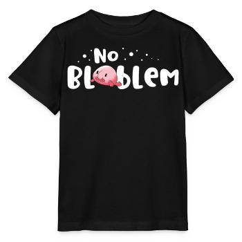 No Bloblem blob fish Deep-sea fish Ugly - Stanley/Stella MINI CREATOR Kids’ T-Shirt - black - Front - Mikhail (115cm)
