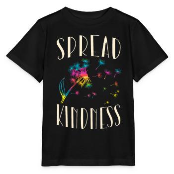 Spread kindness inspiration - Stanley/Stella MINI CREATOR Kids’ T-Shirt - black - Front - Mikhail (115cm)