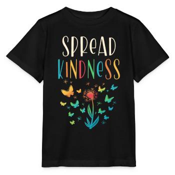 Spread kindness inspiration - Stanley/Stella MINI CREATOR Kids’ T-Shirt - black - Front - Mikhail (115cm)
