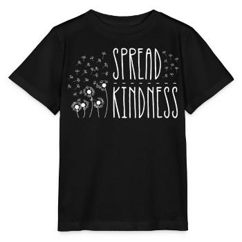 Spread kindness inspiration - Stanley/Stella MINI CREATOR Kids’ T-Shirt - black - Front - Mikhail (115cm)