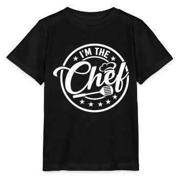 Je suis le chef cuisinier chef restaurant cuisine chapeau de cuisine - T-shirt bio MINI CREATOR Stanley/Stella Enfant - noir - Devant - Mikhail (115cm)