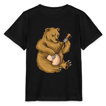 Chemises Banjo Pour Hommes Bluegrass Appalachia Folk - T-shirt bio MINI CREATOR Stanley/Stella Enfant - noir - Devant - Mikhail (115cm)