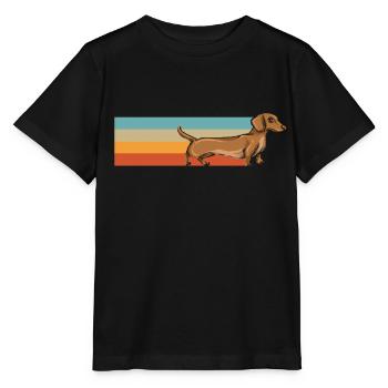 Dachshund Gift Dixie Viennese Doxie Dachshund - Stanley/Stella MINI CREATOR Kids’ T-Shirt - black - Front - Mikhail (115cm)