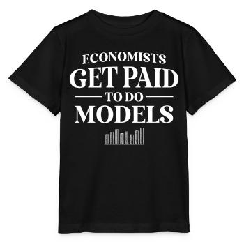 Économiste Profession Économie Professeur d’économie - T-shirt bio MINI CREATOR Stanley/Stella Enfant - noir - Devant - Mikhail (115cm)