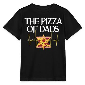 The Fathers' Pizza The Best Father Ever - Stanley/Stella MINI CREATOR Kids’ T-Shirt - black - Front - Mikhail (115cm)