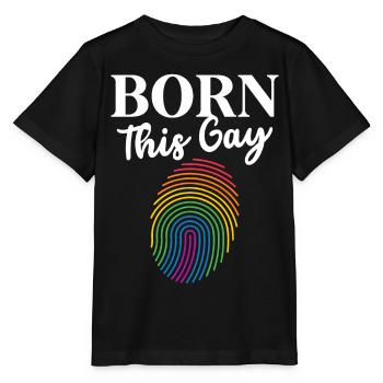Born This Gay Sexual Diversity Gay - Stanley/Stella MINI CREATOR Kids’ T-Shirt - black - Front - Mikhail (115cm)