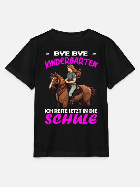 Bye Kindergarten | Schulanfang Einschulung Mädchen - Stanley/Stella Kinder T-Shirt MINI CREATOR - Schwarz