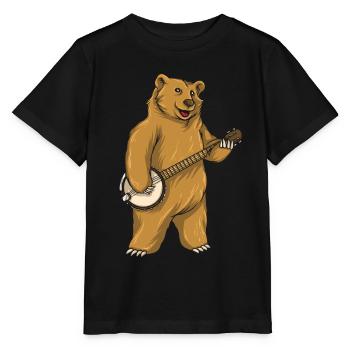 Chemises Banjo Pour Hommes Bluegrass Appalachia Folk - T-shirt bio MINI CREATOR Stanley/Stella Enfant - noir - Devant - Mikhail (115cm)