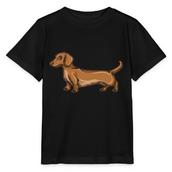 Dachshund Gift Dixie Viennese Doxie Dachshund - Stanley/Stella MINI CREATOR Kids’ T-Shirt - black - Front - Mikhail (115cm)