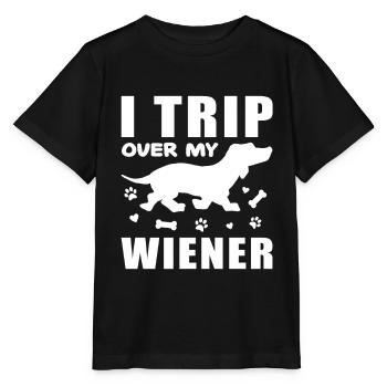 Dachshund Gift Dixie Viennese Doxie Dachshund - Stanley/Stella MINI CREATOR Kids’ T-Shirt - black - Front - Mikhail (115cm)