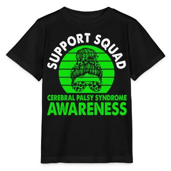 Équipe de soutien Syndrome de paralysie cérébrale - T-shirt bio MINI CREATOR Stanley/Stella Enfant - noir - Devant - Mikhail (115cm)
