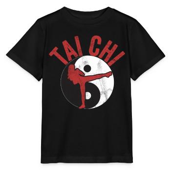 Tai Chi Martial Arts Saying Qigong Martial Artist - Stanley/Stella MINI CREATOR Kids’ T-Shirt - black - Front - Mikhail (115cm)