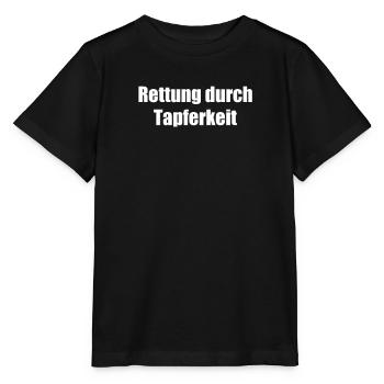 Feuerwehr - Rettung durch Tapferkeit - Stanley/Stella Kinder T-Shirt MINI CREATOR  - Schwarz - Vorne - Mikhail (115cm)