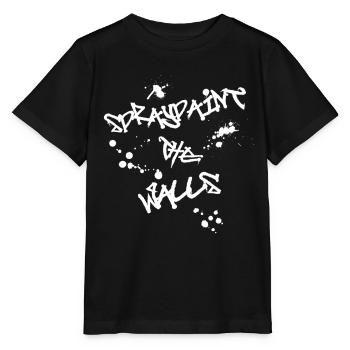 Spraypaint Les murs - T-shirt bio MINI CREATOR Stanley/Stella Enfant - noir - Devant - Mikhail (115cm)