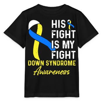 Down-syndrom Bewusstsein - Stanley/Stella Kinder T-Shirt MINI CREATOR  - Schwarz - Vorne - Mikhail (115cm)