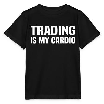 Stock Market Trading - Trading Is My Cardio - Stanley/Stella Kinder T-Shirt MINI CREATOR  - Schwarz - Vorne - Mikhail (115cm)