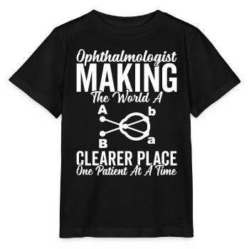 L’ophtalmologiste rend le monde plus clair opticiens - T-shirt bio MINI CREATOR Stanley/Stella Enfant - noir - Devant - Mikhail (115cm)