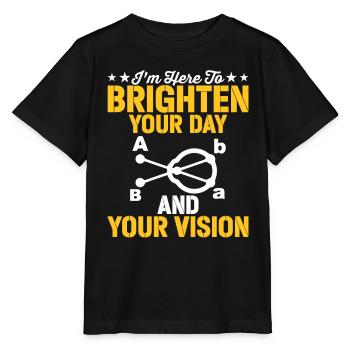Ophtalmologiste Illuminez votre vision Optométriste - T-shirt bio MINI CREATOR Stanley/Stella Enfant - noir - Devant - Mikhail (115cm)