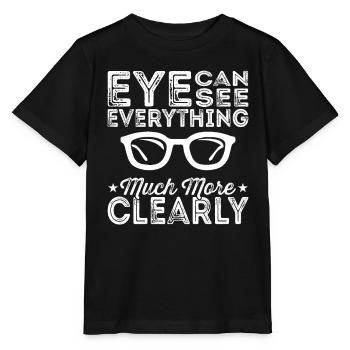 L’œil de l’ophtalmologiste peut tout voir - T-shirt bio MINI CREATOR Stanley/Stella Enfant - noir - Devant - Mikhail (115cm)