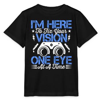 Ophtalmologiste Corrigez votre vision Opticiens - T-shirt bio MINI CREATOR Stanley/Stella Enfant - noir - Devant - Mikhail (115cm)