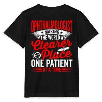 L’ophtalmologiste rend le monde plus clair opticiens - T-shirt bio MINI CREATOR Stanley/Stella Enfant - noir - Devant - Mikhail (115cm)