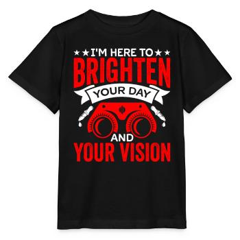 Ophtalmologiste Illuminez votre vision Optométriste - T-shirt bio MINI CREATOR Stanley/Stella Enfant - noir - Devant - Mikhail (115cm)
