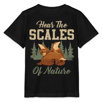 Amoureux des écailles de la nature pangolins - T-shirt bio MINI CREATOR Stanley/Stella Enfant - noir - Devant - Mikhail (115cm)